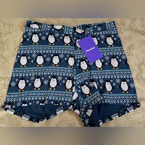 MeUndies Penguins Ladies Modal Boyshorts, Size S